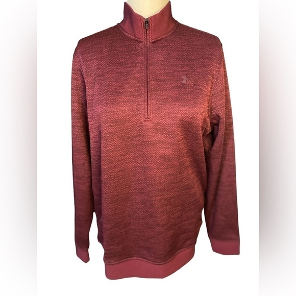 Under Armour maroon Coldgear 3/4 Zip Up - Picture 1 of 5